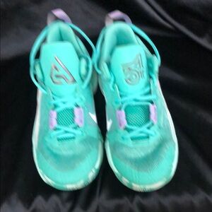 Kids Teal and Purple Athletic Shoes